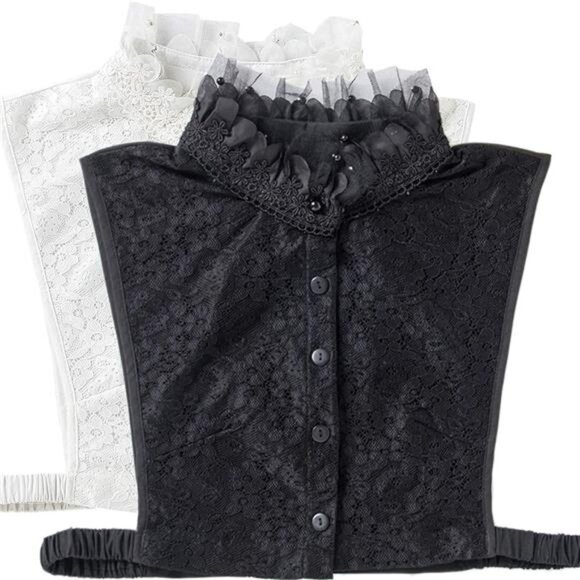 Lace False Collar, Women Detachable Fake Collar Fake Collar for Blouse Hoodie